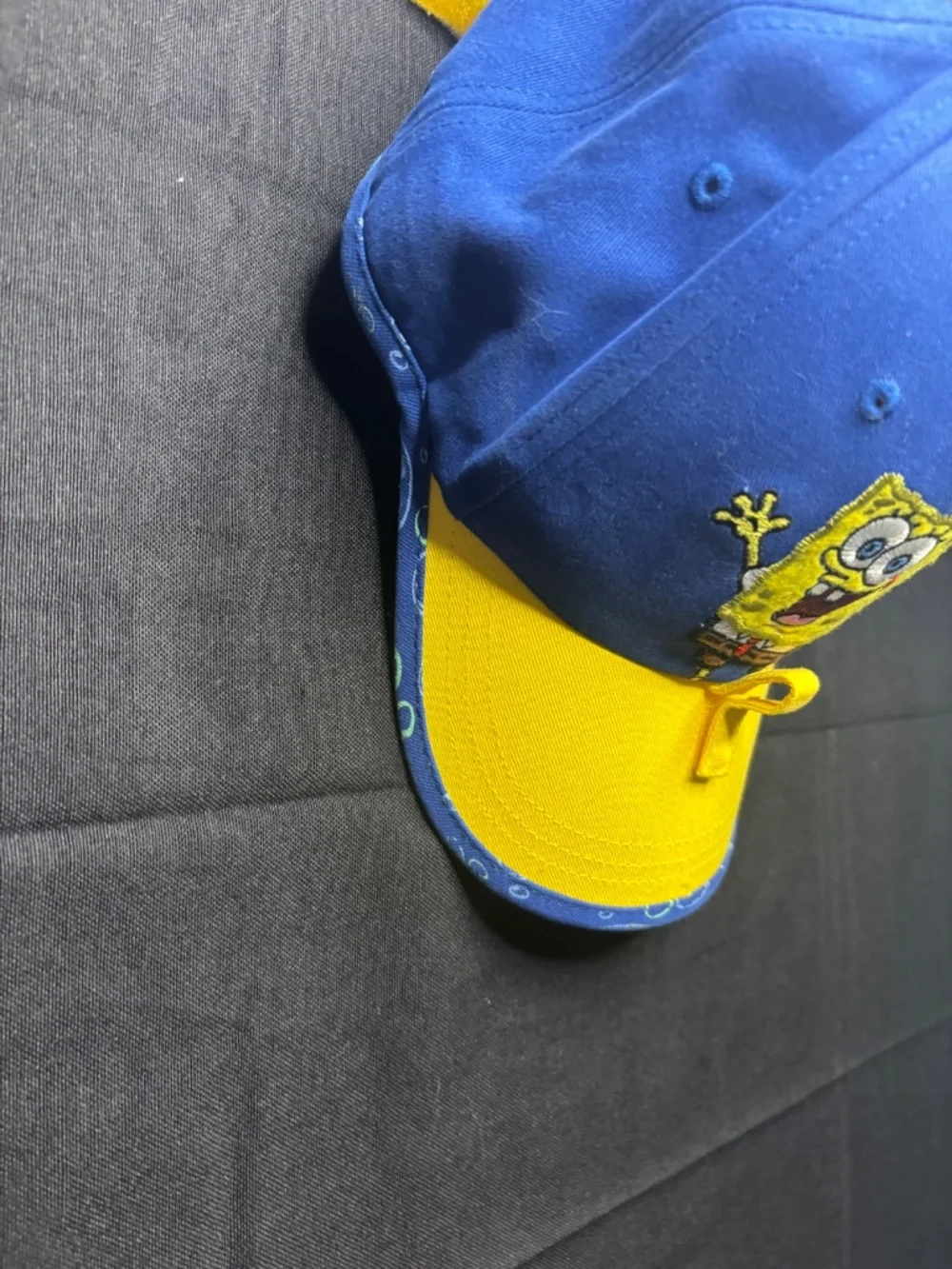 Spongebob Universal Studios Baseball Hat. Velcro Strap. Sunglasses Strap. Youth.